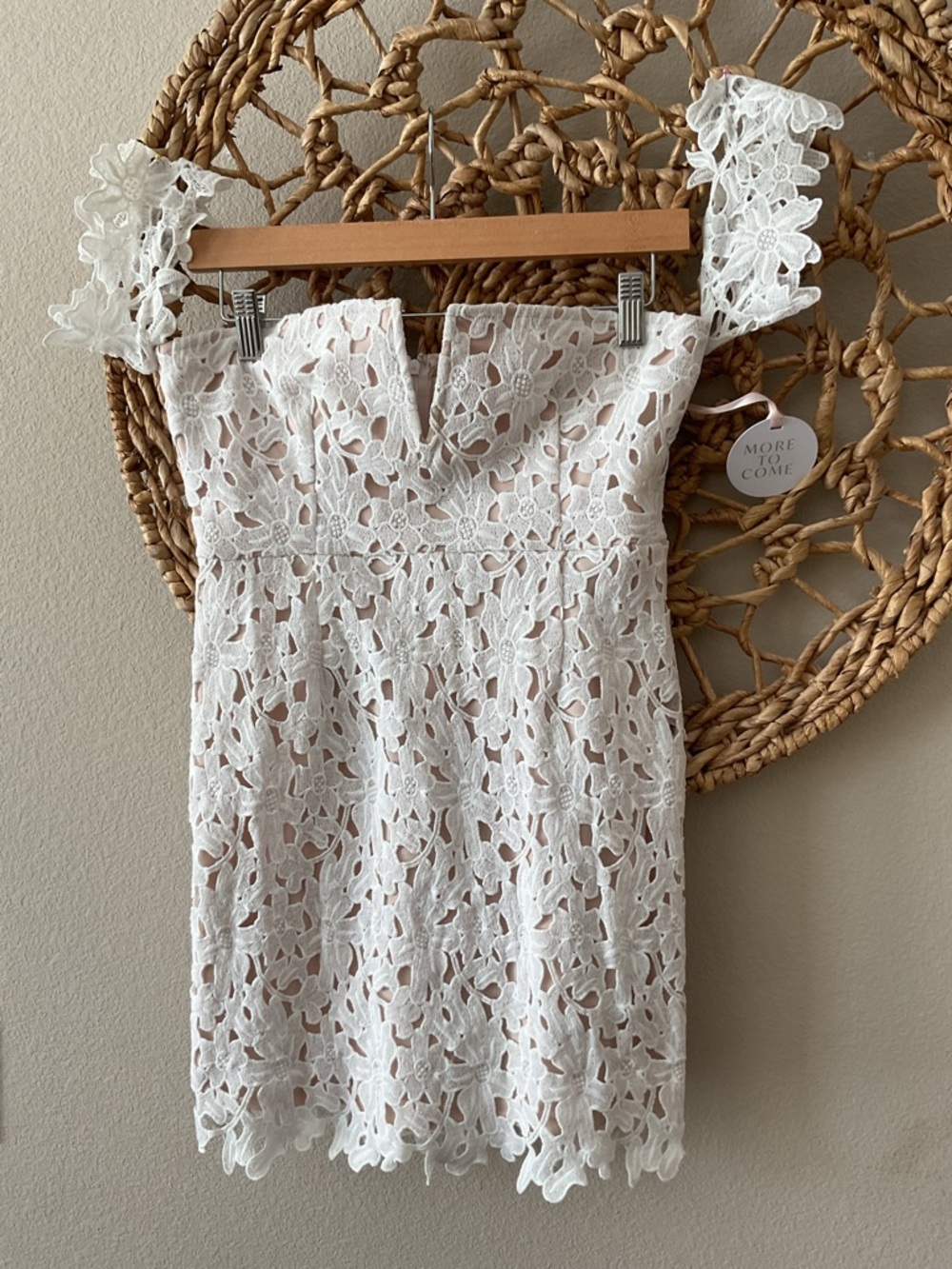 More to Come White Lace Girls' Casual Dress